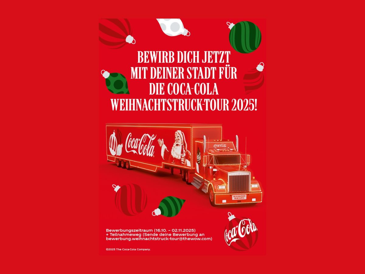 Coca-Cola Weihnachtstruck-Tour 2025: Jetzt Städte für die magischen Stopps vorschlagen! 🚛✨